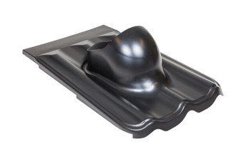 Проходной элемент XL MUOTOKATE для металлочерепицы с профилем Monterrey, цвет RR33 черный (Ral 9005)