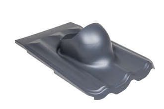 Проходной элемент XL MUOTOKATE для металлочерепицы с профилем Monterrey, цвет RR23 серый (Ral 7015)