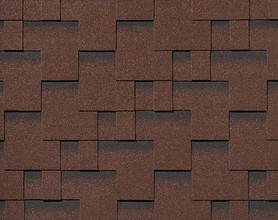 Мягкая кровля Roofshield Модерн Классик, цвет коричневый с оттенением, 3 м²/упак.