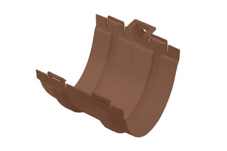 Муфта желоба ПВХ Стандарт Альта Профиль, D-115 мм, цвет коричневый