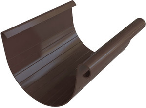 Желоб ПВХ Элит Альта Профиль, D-125 мм, цвет коричневый, 3000 мм