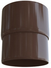 Муфта трубы ПВХ Элит Альта Профиль, D-95 мм, цвет коричневый
