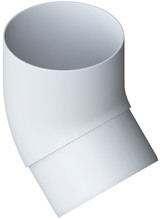 Колено трубы 67° ПВХ Элит Альта Профиль, D-95 мм, цвет белый