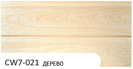Фасадная панель Zodiac коллекция Дерево, цвет CW7-021, размер 3800*380*16 мм