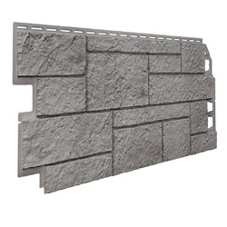 Фасадные панели Vox (Вокс) серия Sand STONE (под камень), цвет Светло-серый, 1095х446 мм