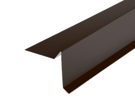 Торцевая планка (полиэстер), 2000 мм, 0,45 мм, RR32 темно-коричневый