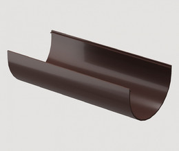 Желоб водосточный Docke (Деке) Standart, 3000 мм, цвет коричневый (RAL 8019)