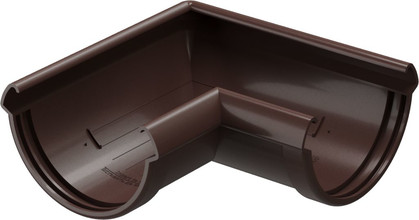 Угол желоба 90° Docke (Деке) LUX, цвет шоколад (RAL 8019)