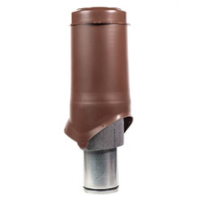 Вентиляционный выход Krovent Pipe-VT 125/206/500, цвет коричневый