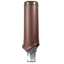 Вентиляционный выход Krovent Pipe-VT 125/206/700, цвет коричневый