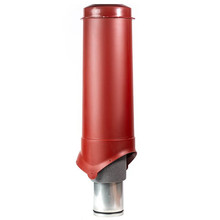 Вентиляционный выход Krovent Pipe-VT 125/206/700, цвет красный