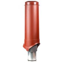 Вентиляционный выход Krovent Pipe-VT 125/206/700, цвет кирпичный