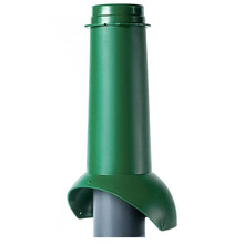 Канализационный выход изолированный Krovent Pipe-VT 100/125/450, цвет зеленый