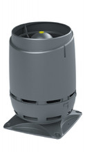 S 125 FLOW вентиляционный выход с основанием 250x250мм, цвет RR23 серый (Ral 7015)