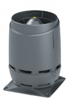 S 160 FLOW вентиляционный выход с основанием 300x300мм, цвет RR23 серый (Ral 7015)