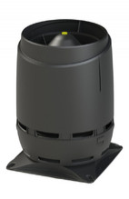 S 160 FLOW вентиляционный выход с основанием 300x300мм, цвет RR33 черный (Ral 9005)