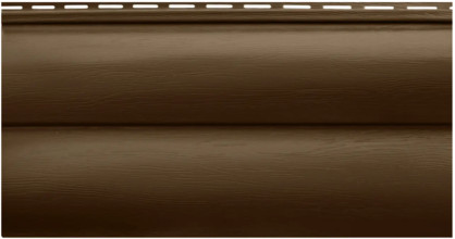 Сайдинг акриловый Альта-Профиль Blockhouse Премиум BH-02 Орех темный (3100 x 320 мм)