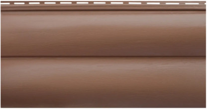 Сайдинг акриловый Альта-Профиль Blockhouse Премиум BH-02 Красно-коричневый (3100 x 320 мм)