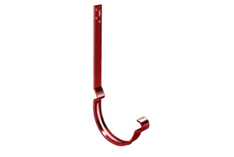 Крюк для желоба длинный полоса Grand Line 125 мм RAL 3011 коричнево-красный