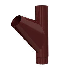 Тройник трубы D100 FORAMINA, цвет коричневый, Ral 8017