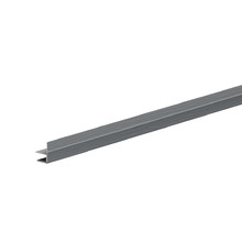 F-профиль АКВАСИСТЕМ, сталь 0.45, PE Zn 140, 2000 мм, цвет RR23 (серый)