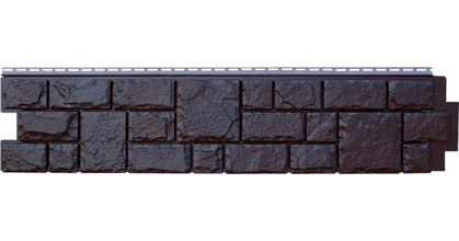 Фасадная панель Я-Фасад Екатерининский камень, уголь (1,407 х 0,307 м)