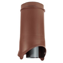 Канализационный выход изолированный Krovent Pipe-VT 100/206/500, цвет коричневый