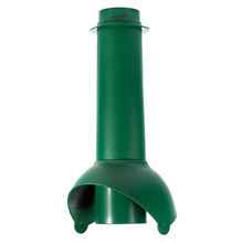 Канализационный выход неизолированный Krovent Pipe-VT 110/500, цвет зеленый