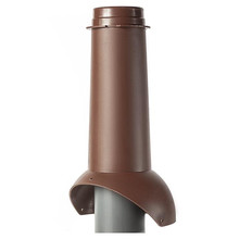 Канализационный выход изолированный Krovent Pipe-VT 100/125/450, цвет коричневый
