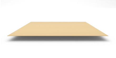 Плоский лист с полимерным покрытием Полиэстер (PE) 0,45 мм, 1250х2000 мм, цвет RAL 1014