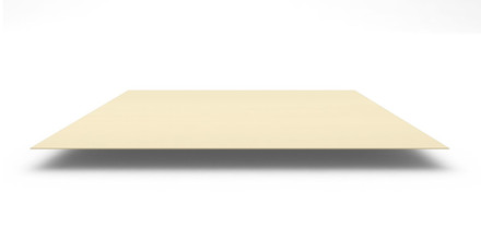 Плоский лист с полимерным покрытием Полиэстер (PE) 0,45 мм, 1250х2000 мм, цвет RAL 1015