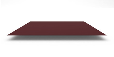 Плоский лист с полимерным покрытием Полиэстер (PE) 0,45 мм, 1250х2000 мм, цвет RAL 3009