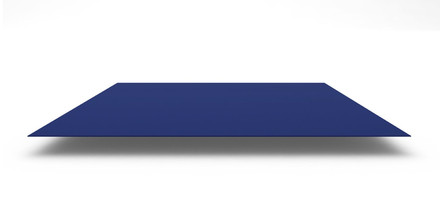 Плоский лист с полимерным покрытием Полиэстер (PE) 0,45 мм, 1250х2000 мм, цвет RAL 5005
