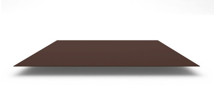 Плоский лист с полимерным покрытием Полиэстер (PE) 0,45 мм, 1250х2000 мм, цвет RAL 8017