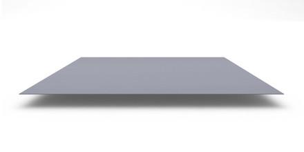Плоский лист с полимерным покрытием Полиэстер (PE) 0,45 мм, 1250х2000 мм, цвет RAL 9006