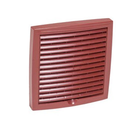 Наружная вентиляционная решетка VILPE 150Х150 (цвет красный)