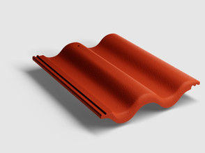 Черепица KRIASTAK Classic красный, 420х330 мм