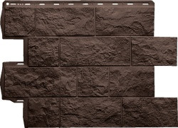 Фасадная панель Альта Профиль Туф Эко коричневый (800х590 мм)
