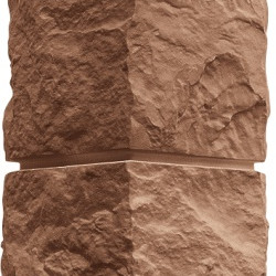 Наружный угол Альта Профиль Туф Эко терракотовый (580х150 мм)