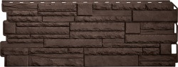 Фасадная панель Альта Профиль Камень Скалистый Эко коричневый (1170х450 мм)