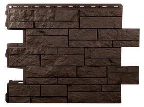 Фасадная панель Альта Профиль Шотландия Эко коричневый (800х590 мм)