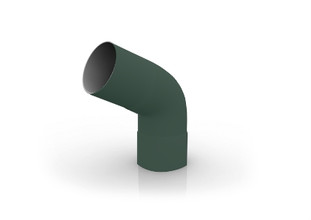 Колено трубы 60° Ruplast (125/90) зеленый