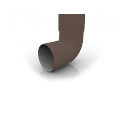 Отводной наконечник трубы Ruplast (125/90) коричневый