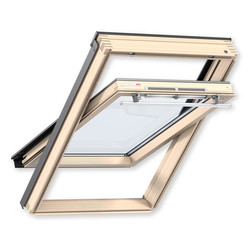 Мансардное деревянное двухкамерное окно Velux GLL MK10 1061 78х160 см (ручка сверху)