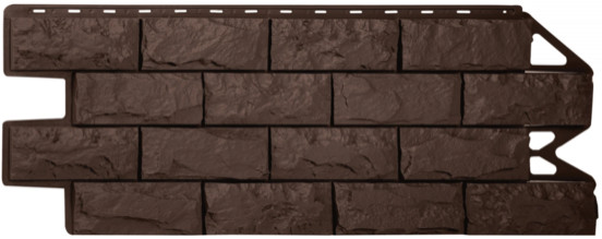 Фасадная панель Альта Профиль Фагот Эко коричневый (1170x450 мм)