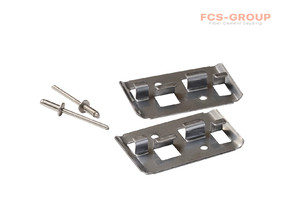 Кляймер для сайдинга FCS Профи с заклёпкой по металлу (нержавейка) - 250 шт