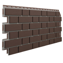 Фасадные панели ТехноНиколь Оптима Клинкер, цвет темно-коричневый 1000х420 мм