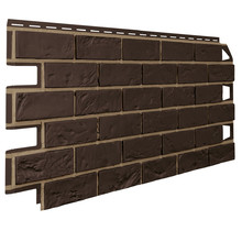 Фасадные панели ТехноНиколь Оптима Кирпич, цвет темно-коричневый 1000х420 мм