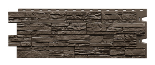 Фасадная панель Docke Алтай шоколад, 1098х400 мм, 0.44м²