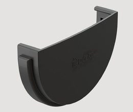 Заглушка желоба Docke Standart D120 мм, цвет серый (RAL 7024)